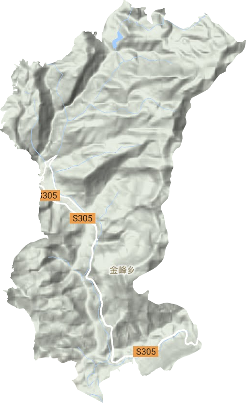金峰镇地形地图