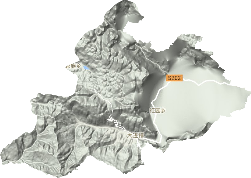 大进镇地形地图