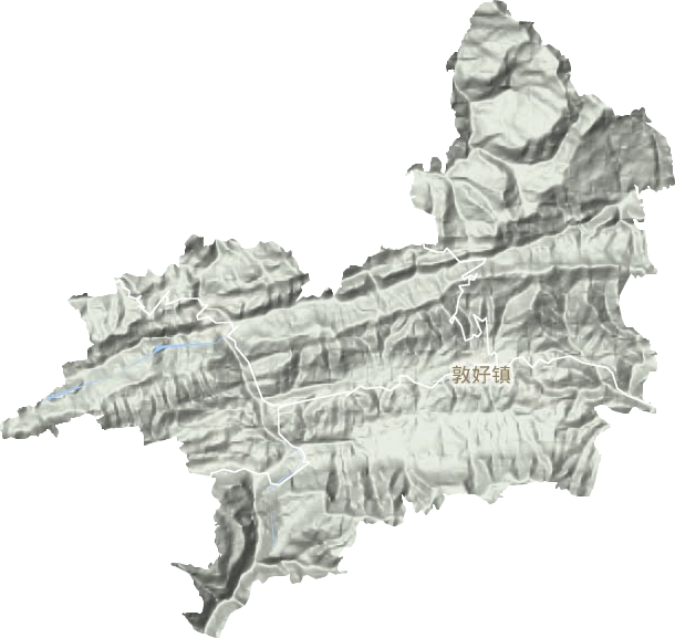 敦好镇地形地图