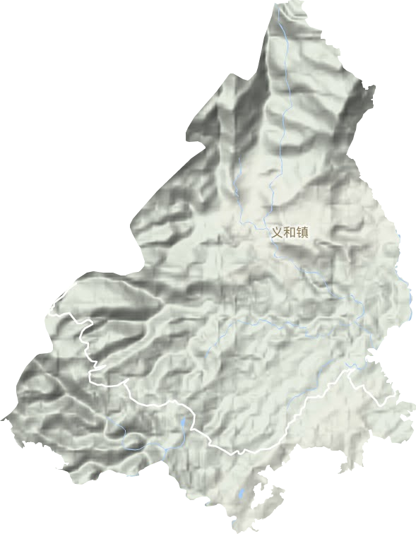 义和镇地形地图