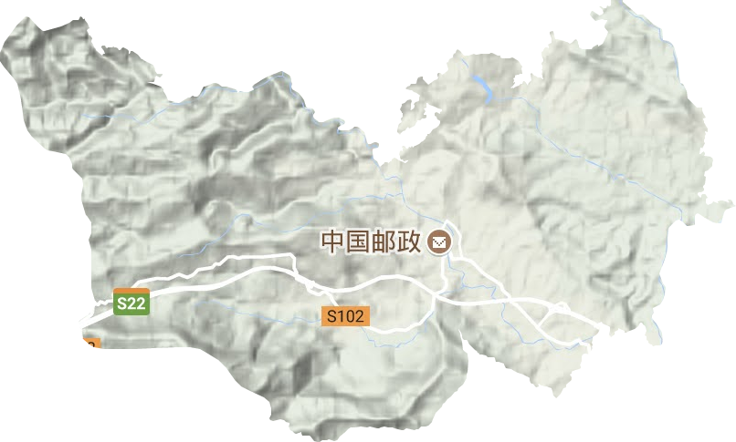 南雅镇地形地图