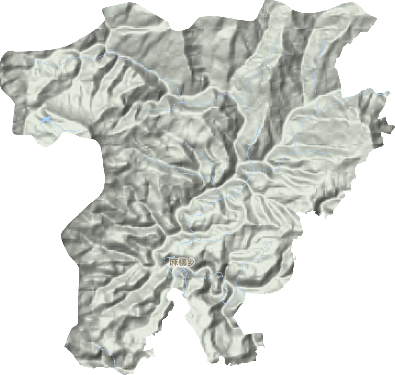 麻柳乡地形地图
