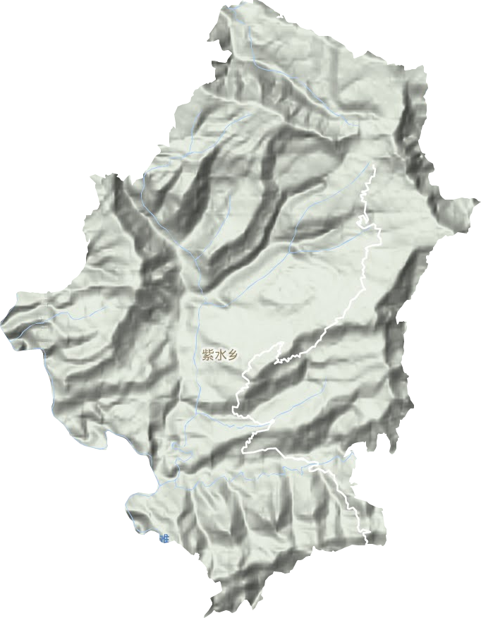 紫水乡地形地图