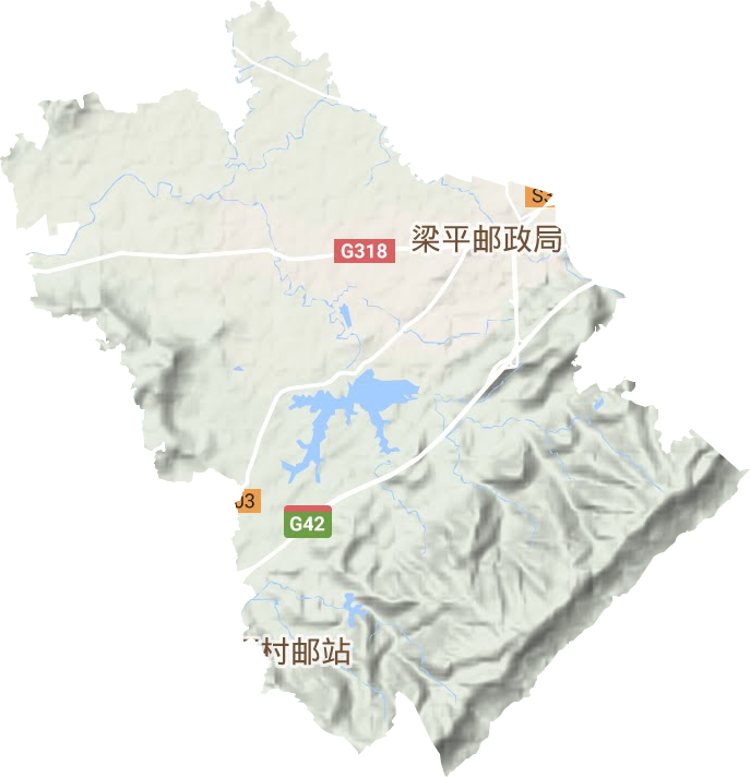 双桂街道地形地图