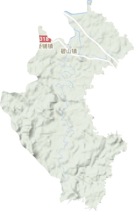 碧山镇地形地图