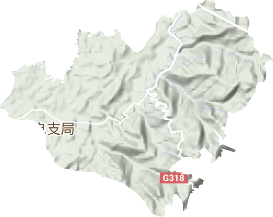 七星镇地形地图