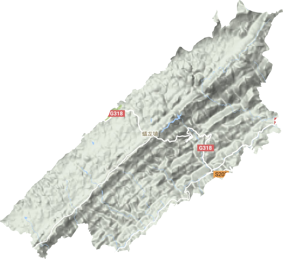 蟠龙镇地形地图