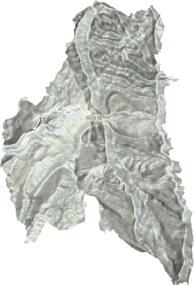 桐梓镇地形地图