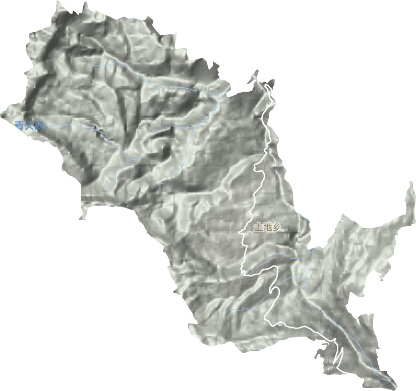 土地乡地形地图
