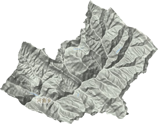 河鱼乡地形地图