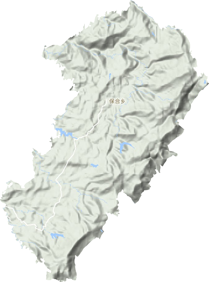 保合镇地形地图