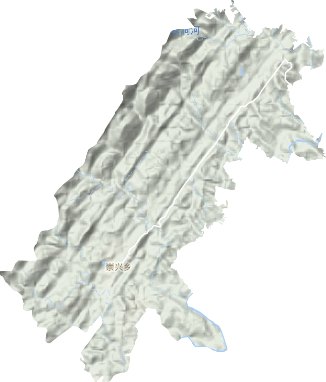 兴龙镇地形地图