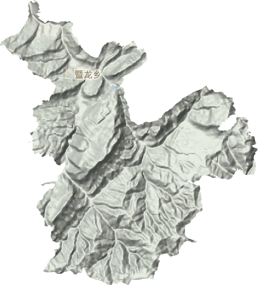 暨龙镇地形地图