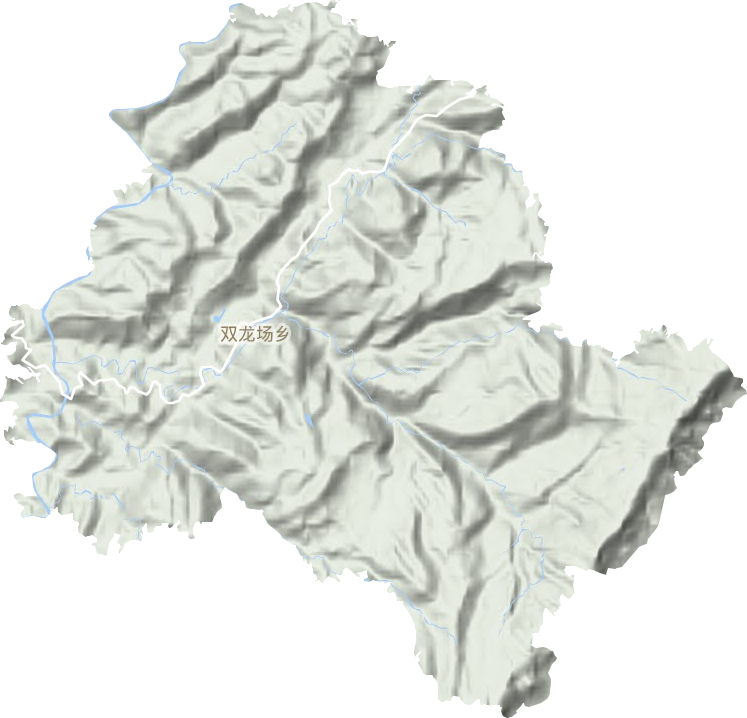双龙镇地形地图