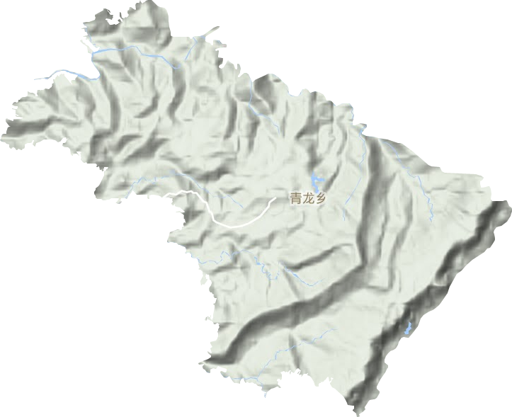 青龙乡地形地图