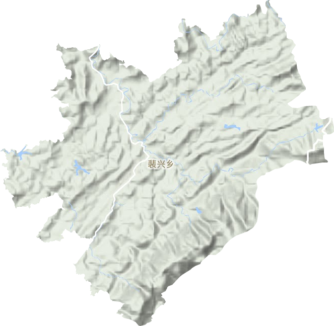 裴兴镇地形地图