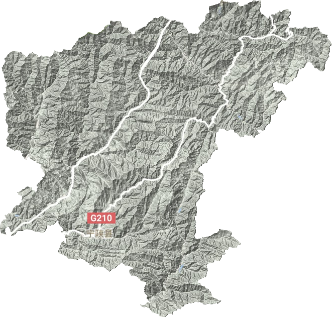 宁陕县地形地图