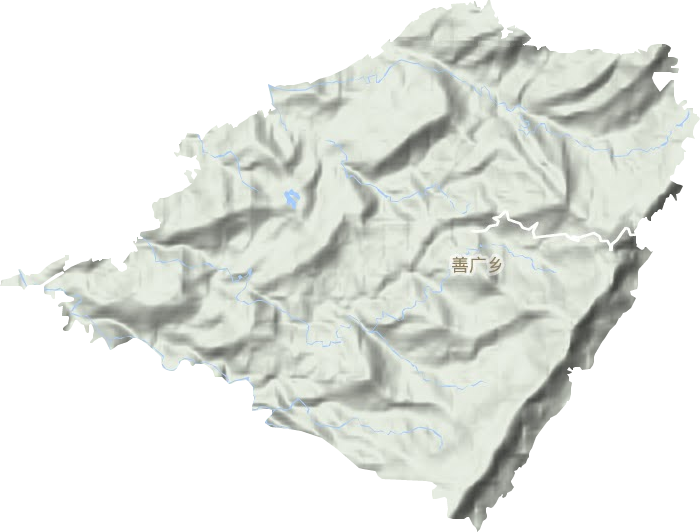善广乡地形地图