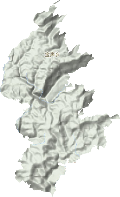 金声乡地形地图