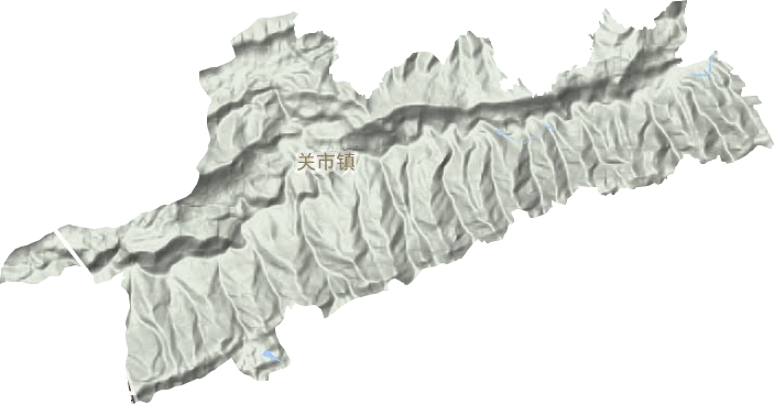 平安镇地形地图