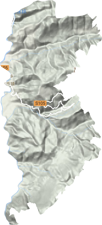 羊市镇地形地图