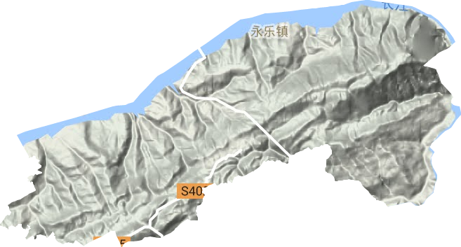 永乐镇地形地图