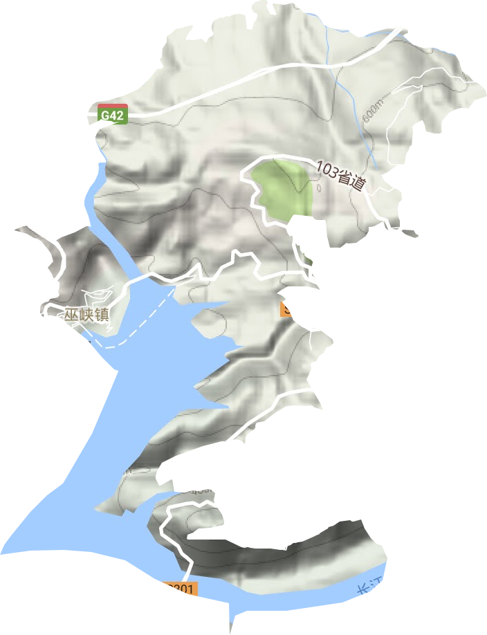 龙门街道地形地图
