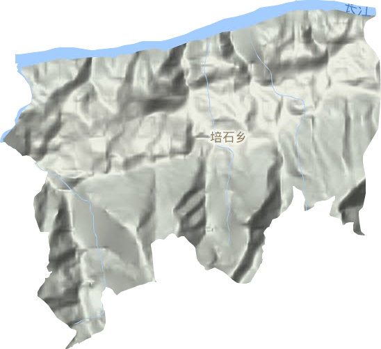 培石乡地形地图