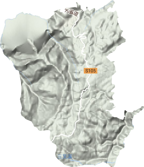 邓家乡地形地图