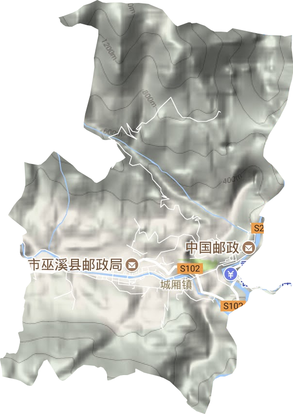 宁河街道地形地图