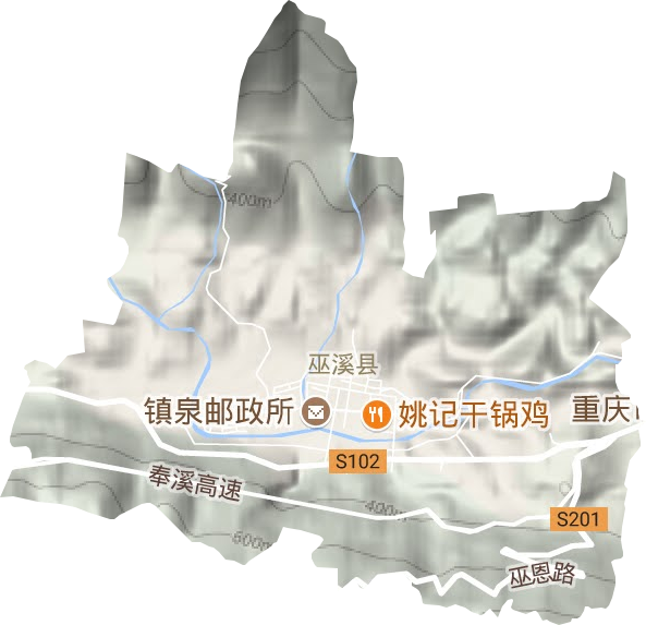 柏杨街道地形地图