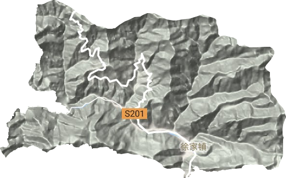 徐家镇地形地图