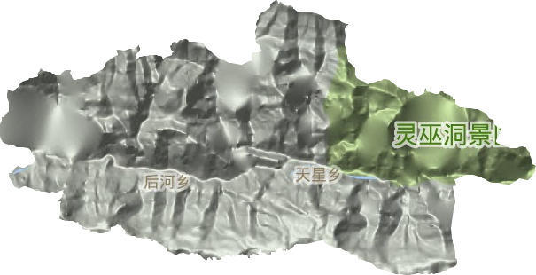 天星乡地形地图
