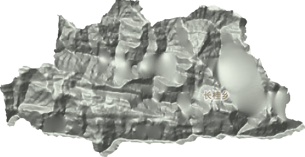 长桂乡地形地图
