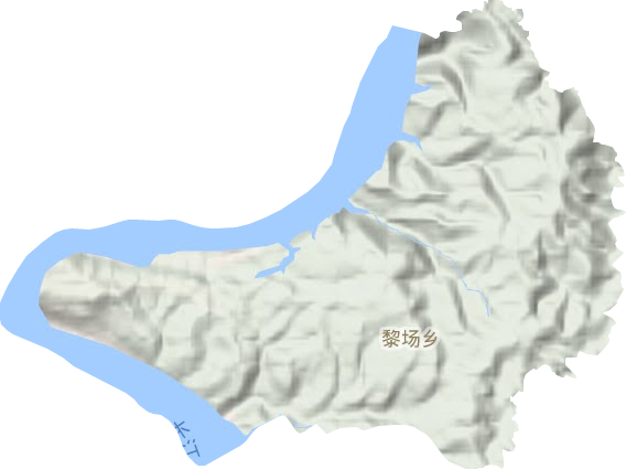 黎场乡地形地图