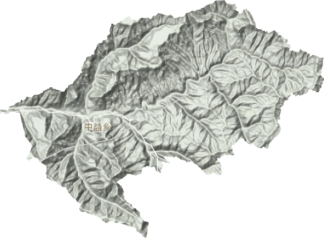 中益乡地形地图