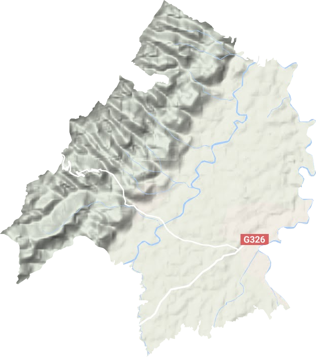 乌杨街道地形地图