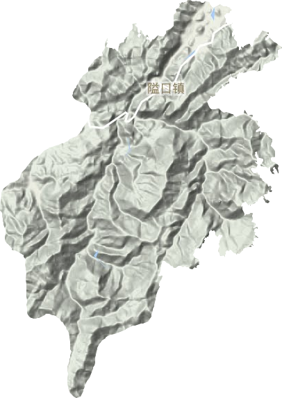 隘口镇地形地图