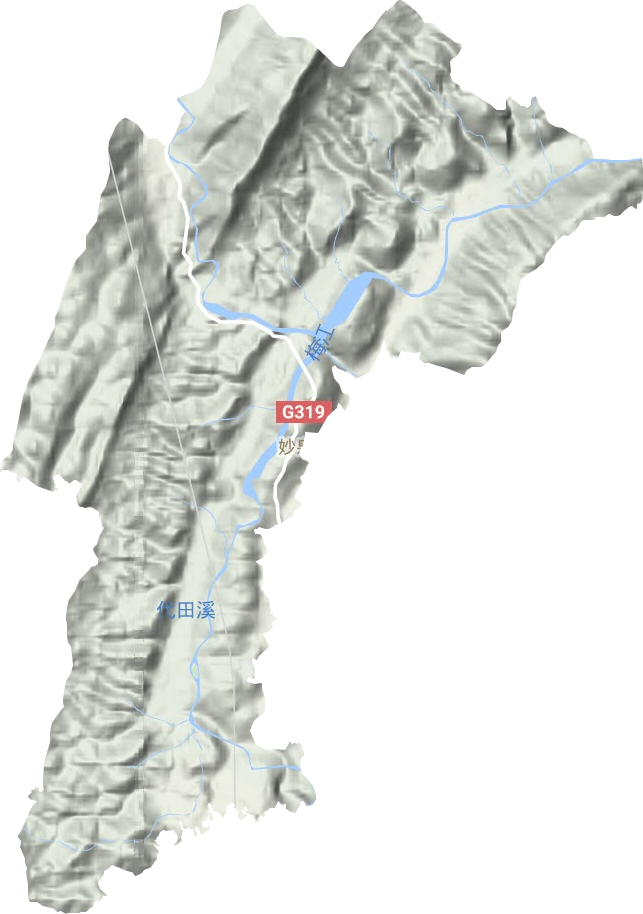 妙泉镇地形地图