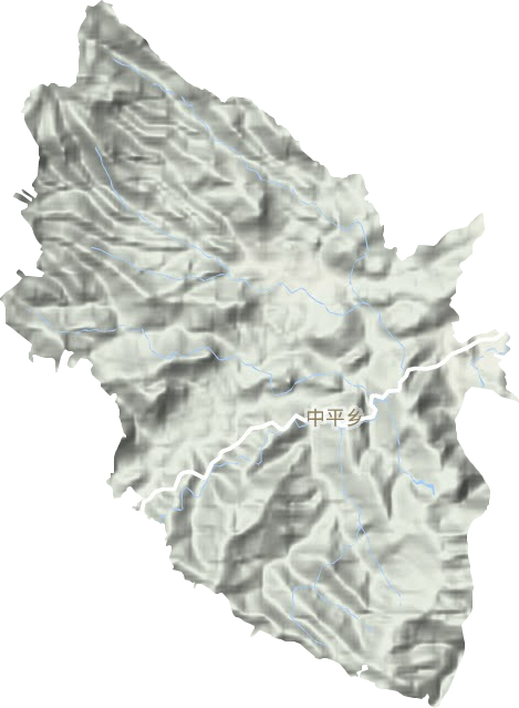中平乡地形地图