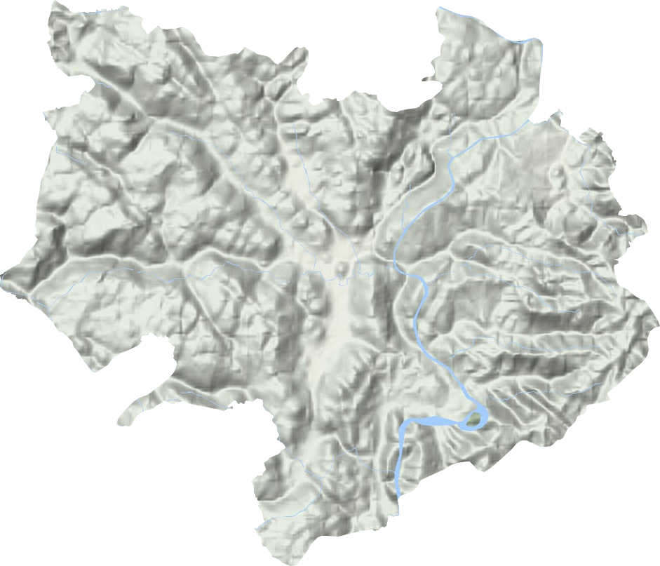 酉水河镇地形地图
