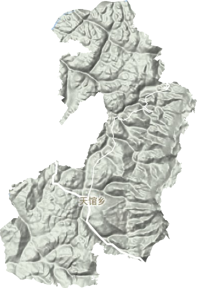 天馆乡地形地图