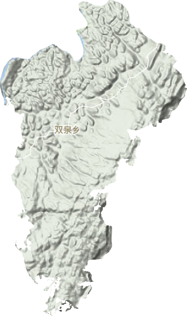 双泉乡地形地图