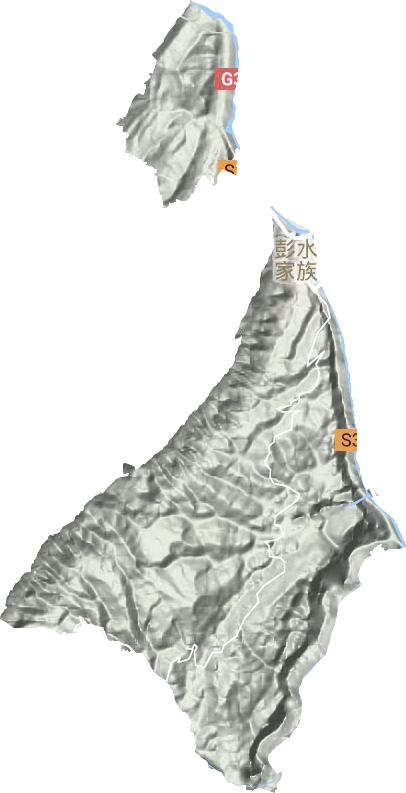 绍庆街道地形地图