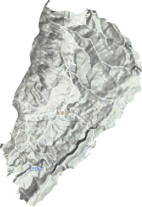 黄家镇地形地图