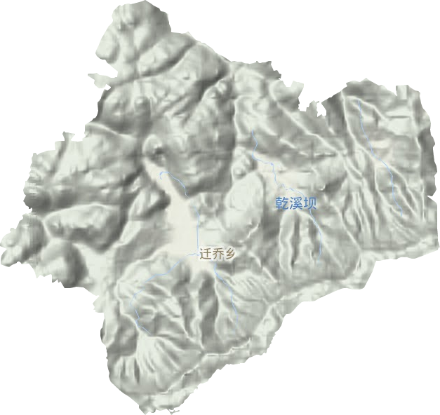 长生镇地形地图