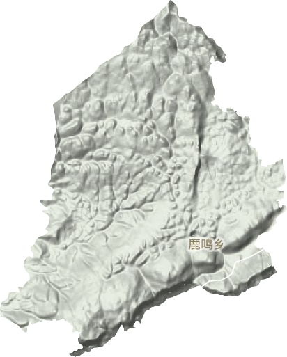 鹿鸣乡地形地图