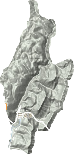 三义乡地形地图