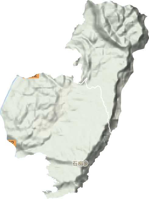 石柳乡地形地图