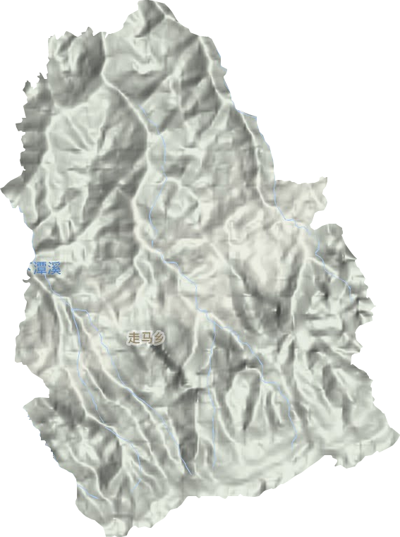 走马乡地形地图